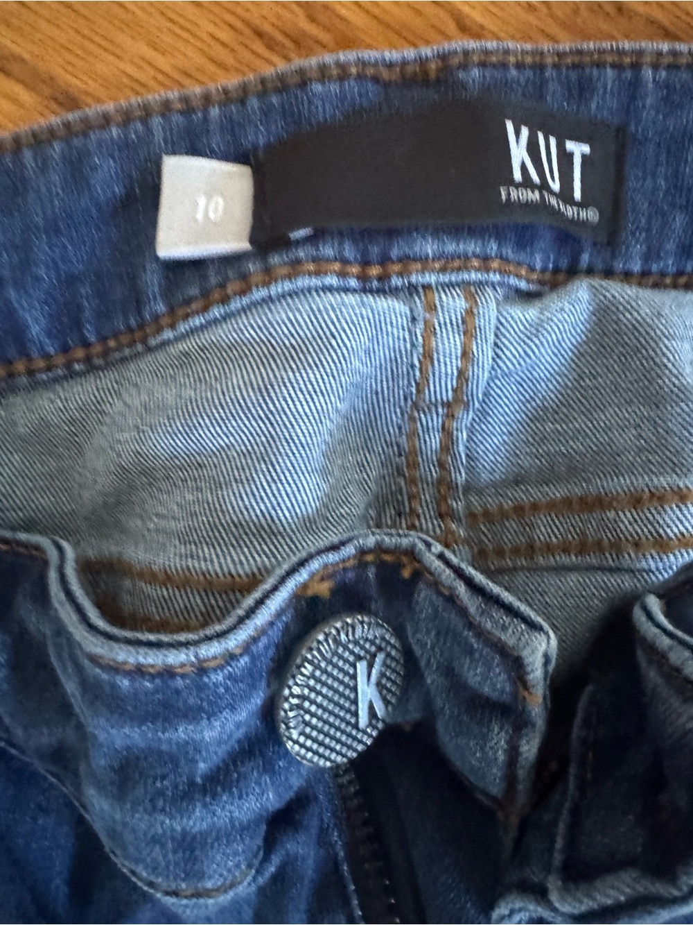 Kut from the Kloth Women's Dark Blue Ankle Jeans - Picture 2 of 3